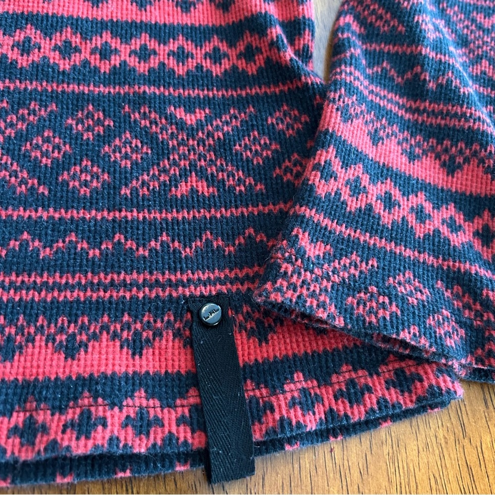Lauren Ralph Lauren Active Nordic Waffle Knit Thermal 1/4 Zip Pullover Small - Picture 4 of 13